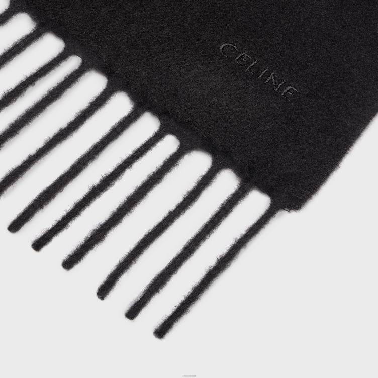 CELINE zwart sjaal van kasjmier 4TLH82259