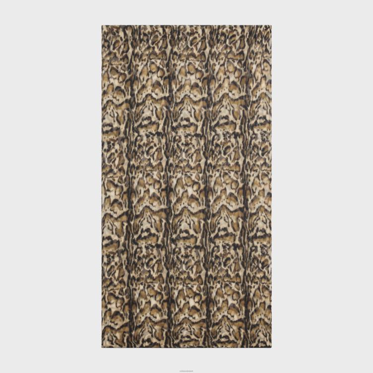 CELINE luipaard Stola van kasjmiermousseline met ocelotprint 4TLH81200