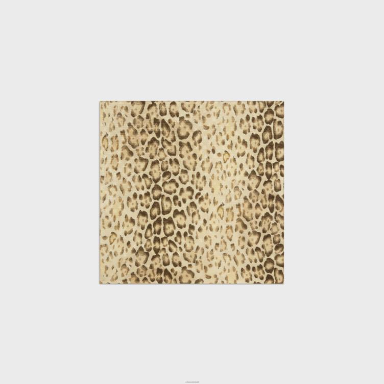 CELINE luipaard bandana van triomphe-zijdejacquard 4TLH81218