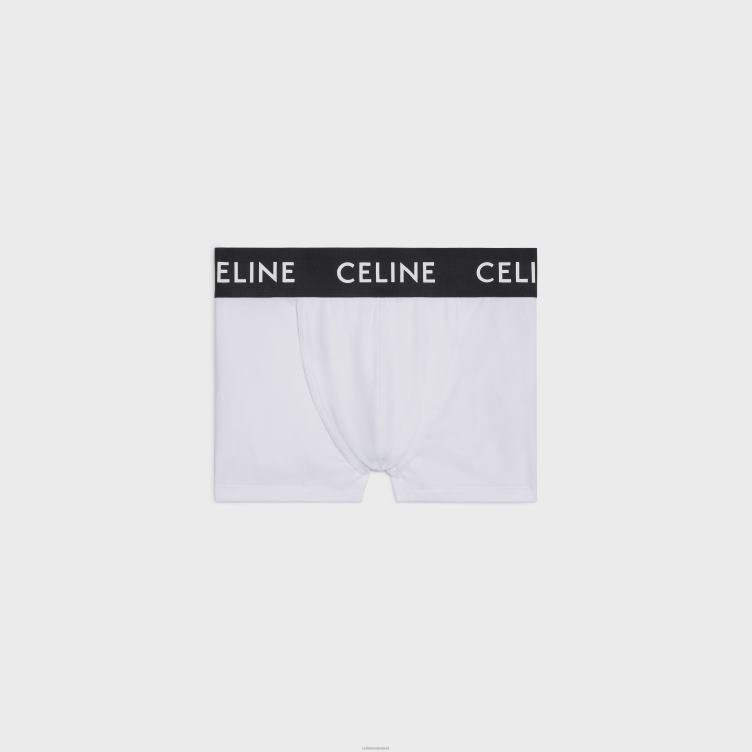 CELINE wit Zwart boxershorts van katoenen jersey 4TLH82272