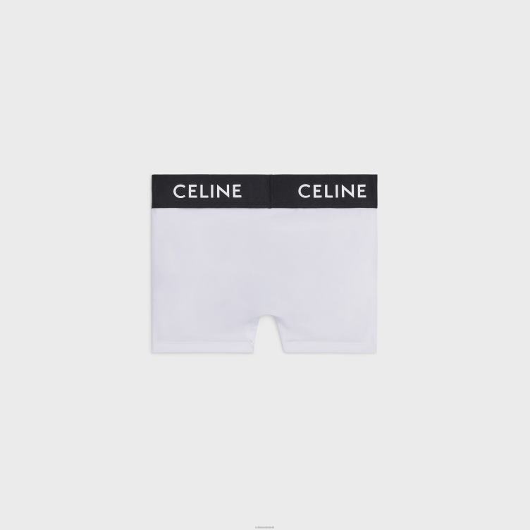 CELINE wit Zwart boxershorts van katoenen jersey 4TLH82272