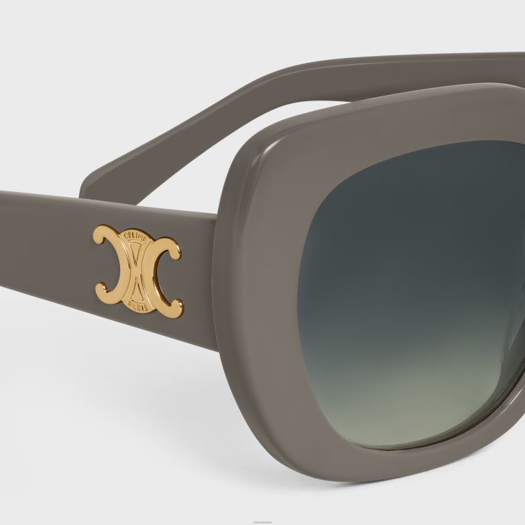 CELINE grijs triomphe 06 zonnebril van acetaat 4TLH81110