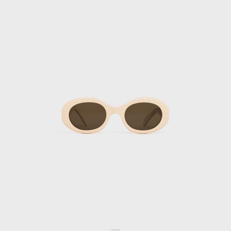 CELINE ivoor triomphe 01 zonnebril van acetaat 4TLH81102