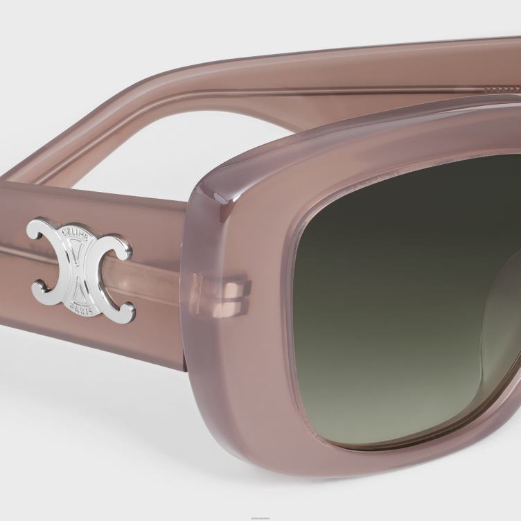 CELINE melkachtige hazelnoot triomphe 04 zonnebril van acetaat 4TLH81104