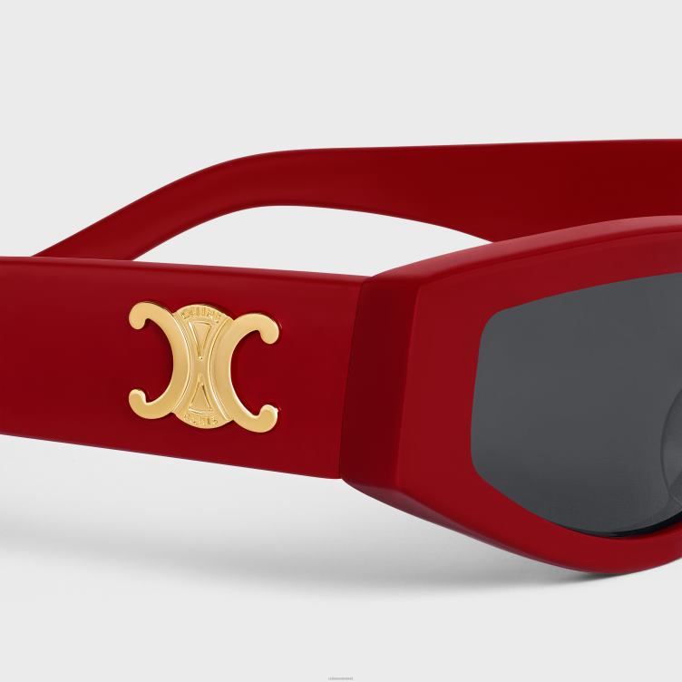 CELINE rood triomphe 12 zonnebril van acetaat 4TLH81119