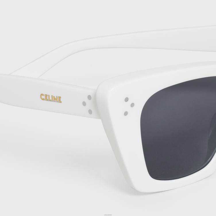 CELINE wit Cat eye s187 zonnebril van acetaat 4TLH81131