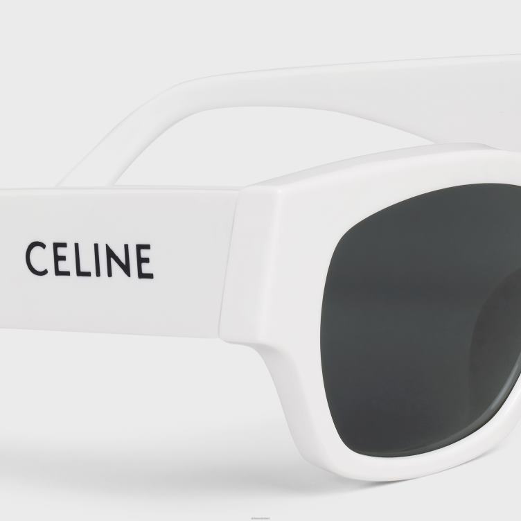 CELINE wit monochroms 01 zonnebril van acetaat 4TLH81127