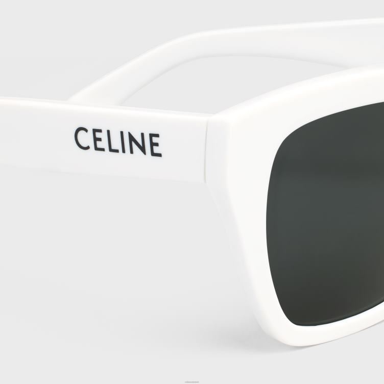 CELINE wit monochroms 03 zonnebril van acetaat 4TLH81129