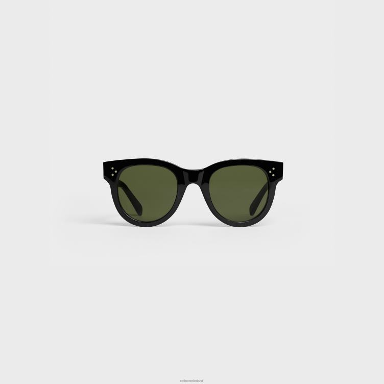 CELINE zwart Cat eye s003 zonnebril van acetaat met lenzen van mineraalglas 4TLH81135