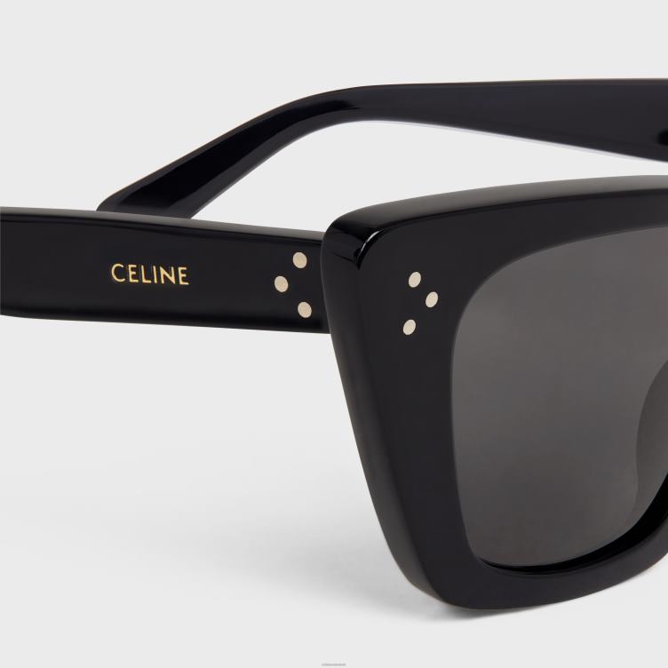 CELINE zwart Cat eye s187 zonnebril van acetaat 4TLH81130