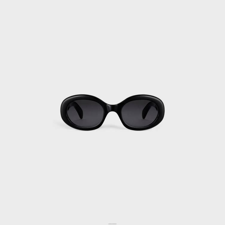 CELINE zwart triomphe 01 zonnebril van acetaat 4TLH81098