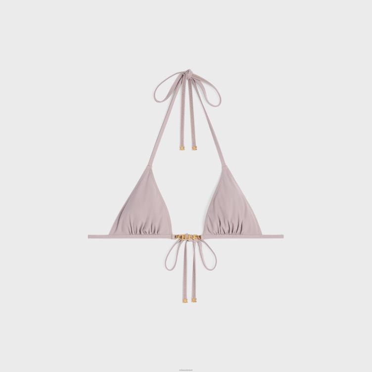 CELINE Argile Triangeltopje van matte jersey 4TLH8909