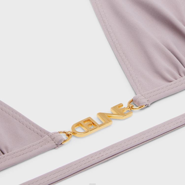 CELINE Argile Triangeltopje van matte jersey 4TLH8909