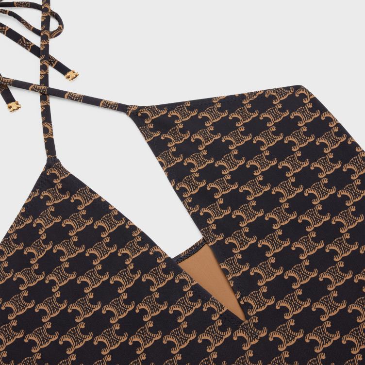 CELINE toffee/bruin badpak van monogramjersey 4TLH8897