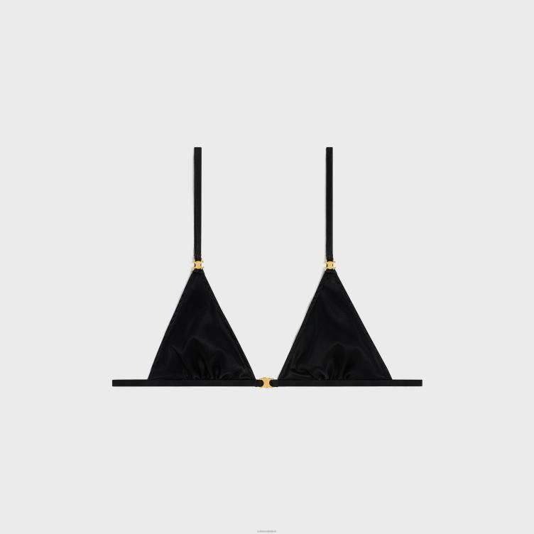 CELINE zwart Triomphe triangelbeha van zijde 4TLH8582