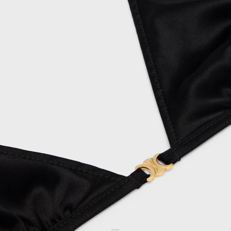 CELINE zwart Triomphe triangelbeha van zijde 4TLH8582