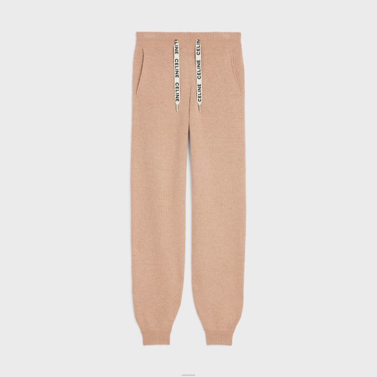CELINE kameel trainingsbroek van kasjmierwol 4TLH8882