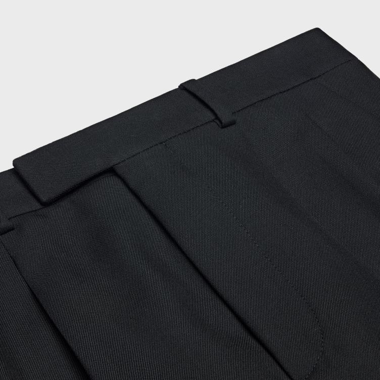 CELINE zwart Margaret broek van wollen gabardine 4TLH8874