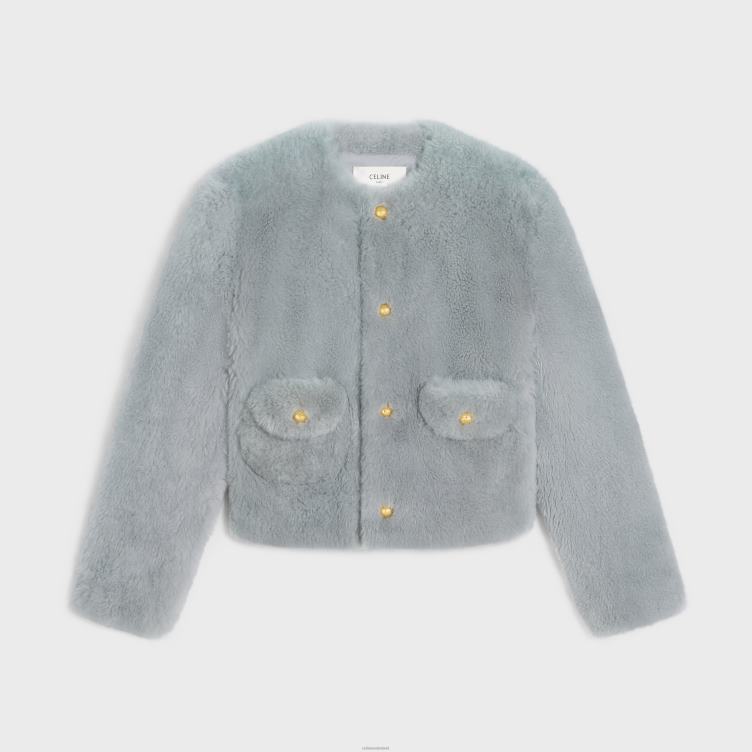 CELINE lichtgrijs vest van geitenkasjmier 4TLH8621