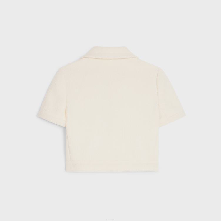 CELINE craie cropped Chelsea-jack van tweed 4TLH8736