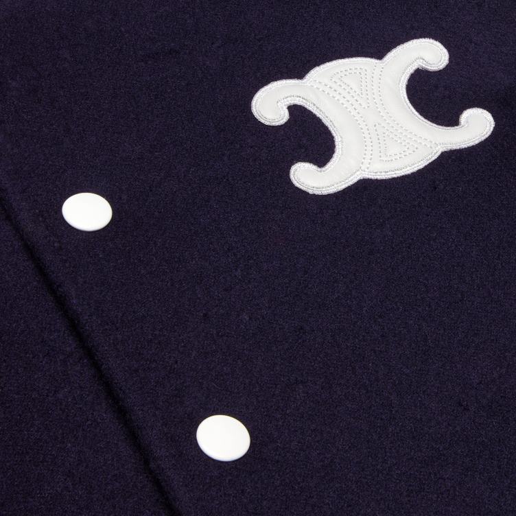 CELINE marine Chelsea teddyjack van dubbelzijdig kasjmier 4TLH8730