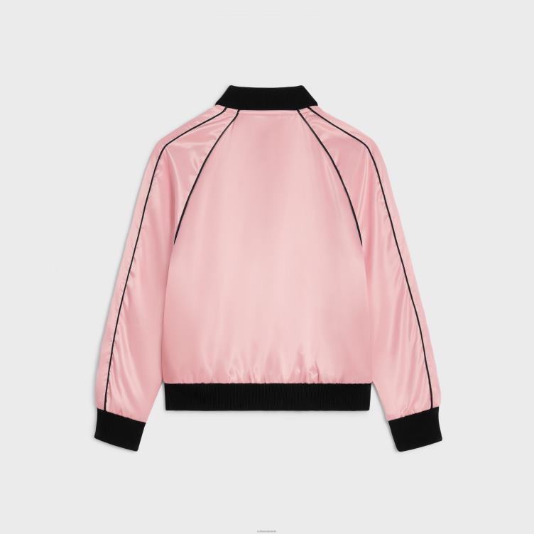 CELINE roze teddyjack van nylon met satijnafwerking 4TLH8594