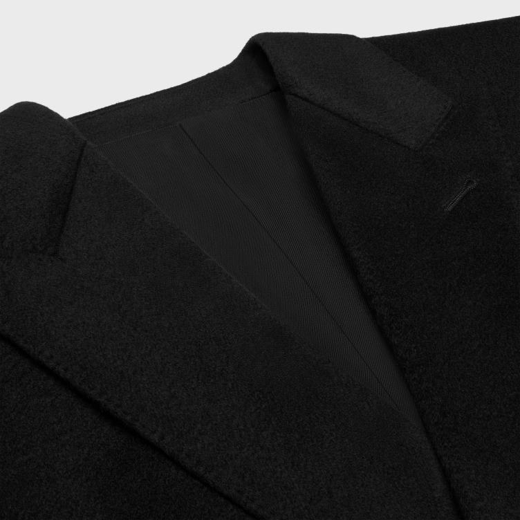 CELINE zwart Chesterfield jas van kasjmier 4TLH8739