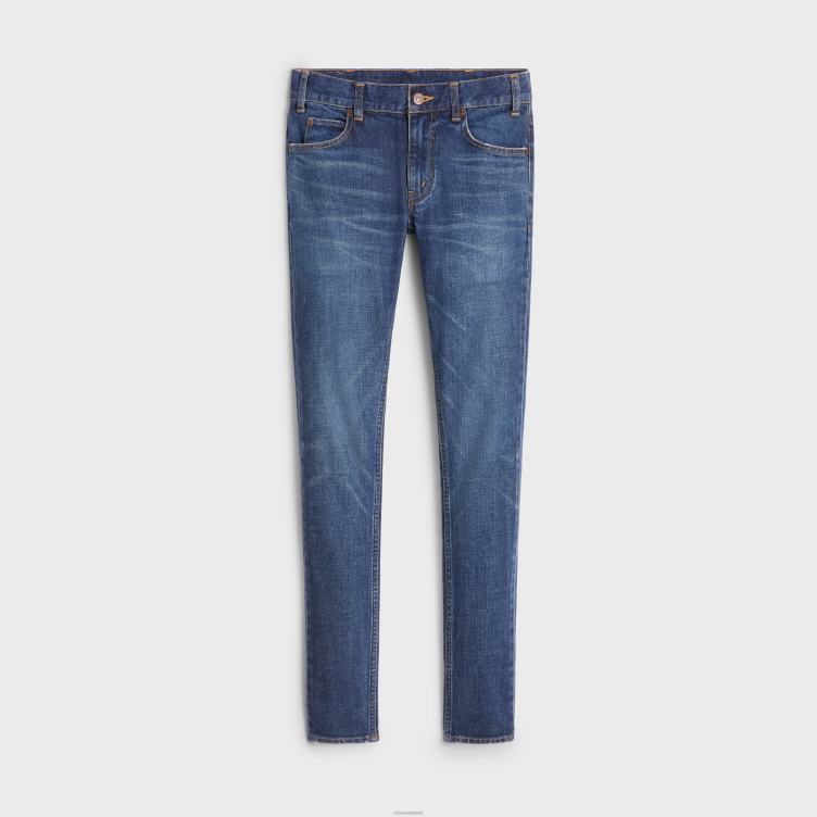 CELINE donkere uniewassing skinnyjeans van denim 4TLH8869
