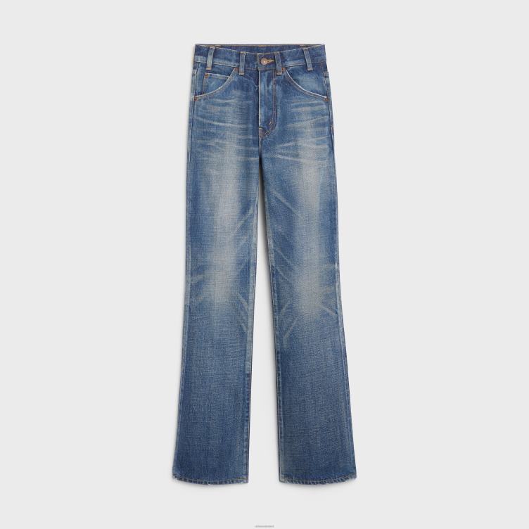 CELINE donkere uniewassing uitlopende jeans van denimkeper 4TLH8864