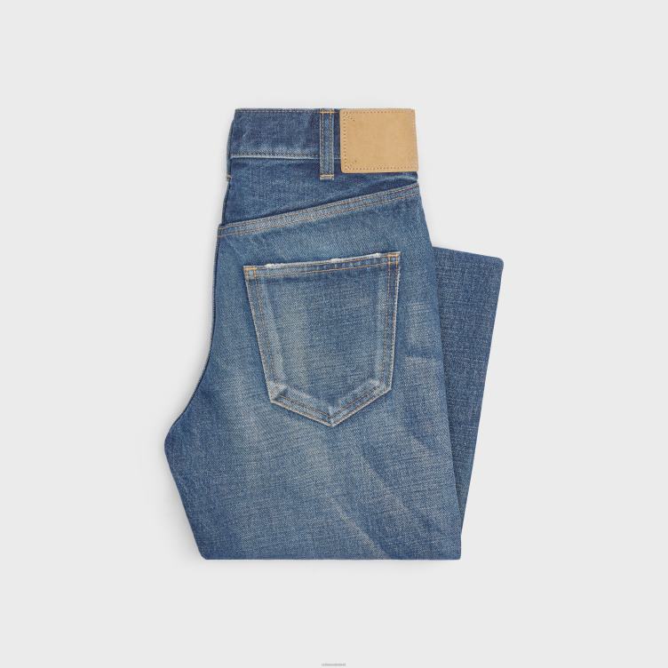 CELINE donkere uniewassing uitlopende jeans van denimkeper 4TLH8864