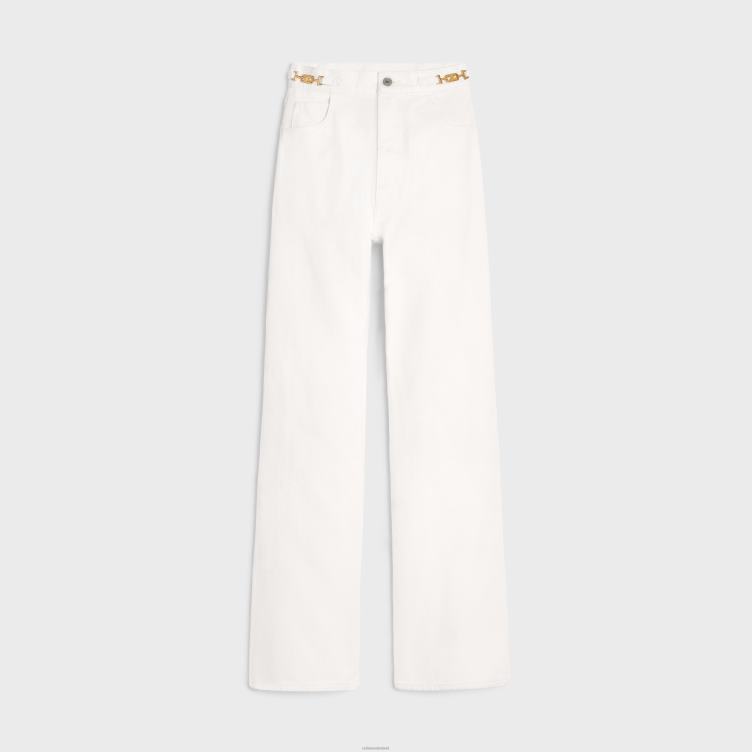 CELINE optische white wash Jane uitlopende jeans van denim 4TLH8856