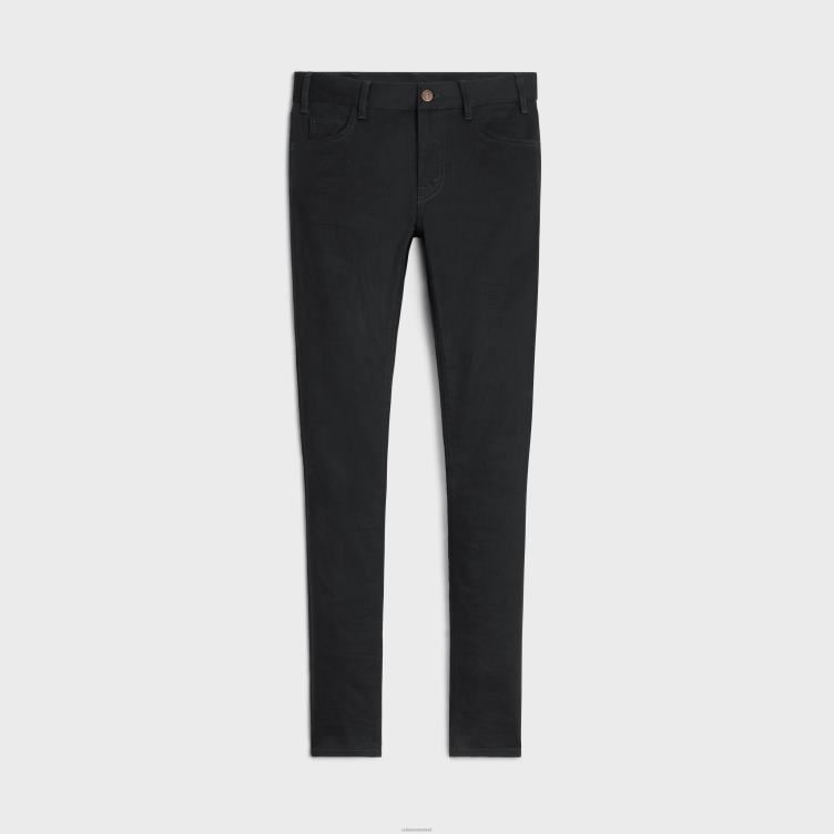 CELINE puur zwart Neo skinny jeans van denim met wassing 4TLH8867