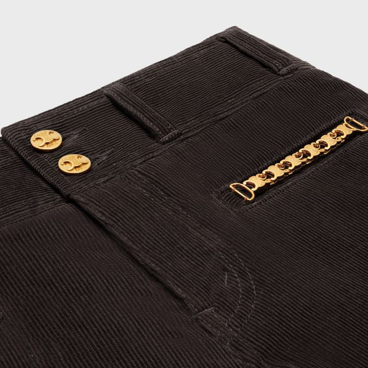 CELINE ruwe was Jane flare jeans van corduroy 4TLH8850