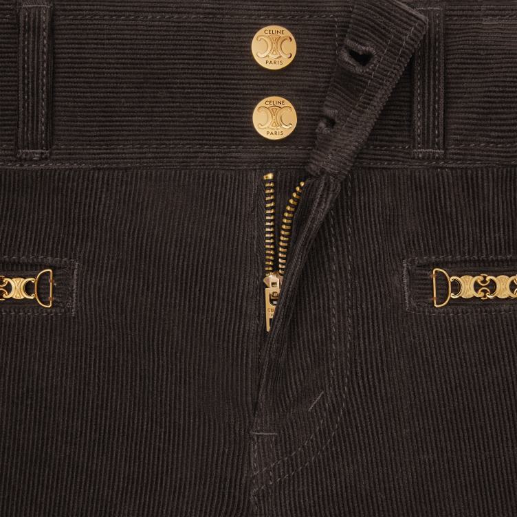 CELINE ruwe was Jane flare jeans van corduroy 4TLH8850