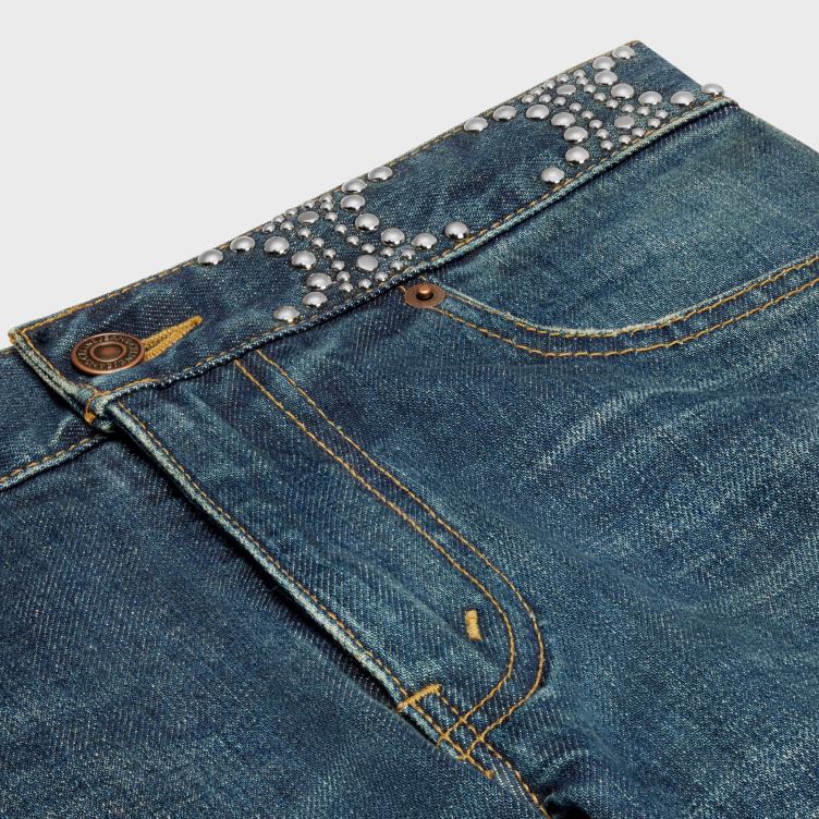 CELINE schone donkere uniewas neoskinny jeans van denim 4TLH8868