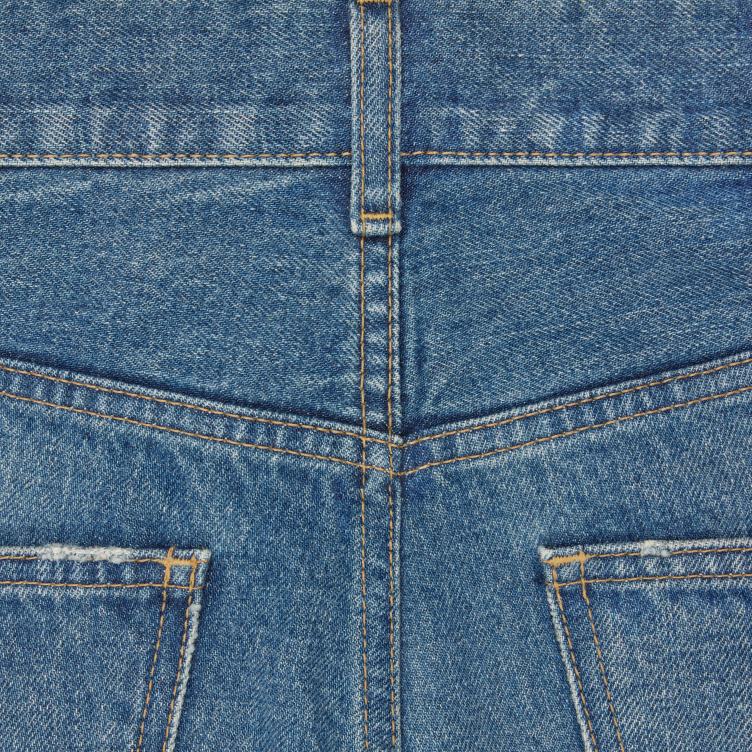 CELINE unie wassen Dylan uitlopende jeans met handtekening in denim 4TLH8862