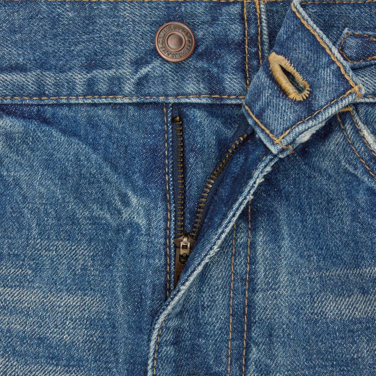 CELINE unie wassen Dylan uitlopende jeans met handtekening in denim 4TLH8862