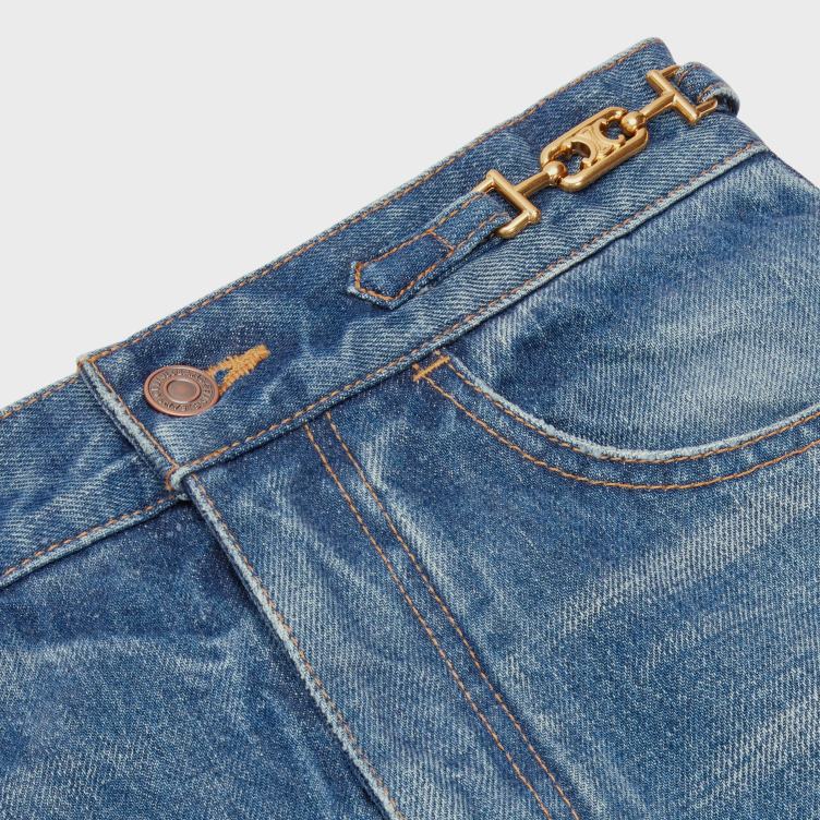 CELINE unie wassen Margaretjeans van denim 4TLH8860