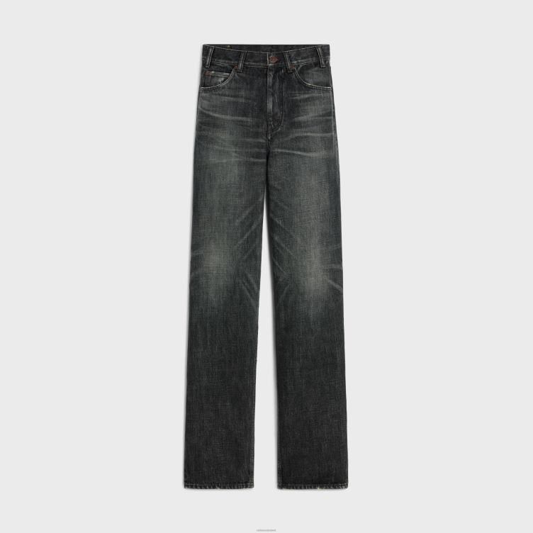 CELINE zwarte ijsspoeling Kitty-jeans van denim met wassing 4TLH8646