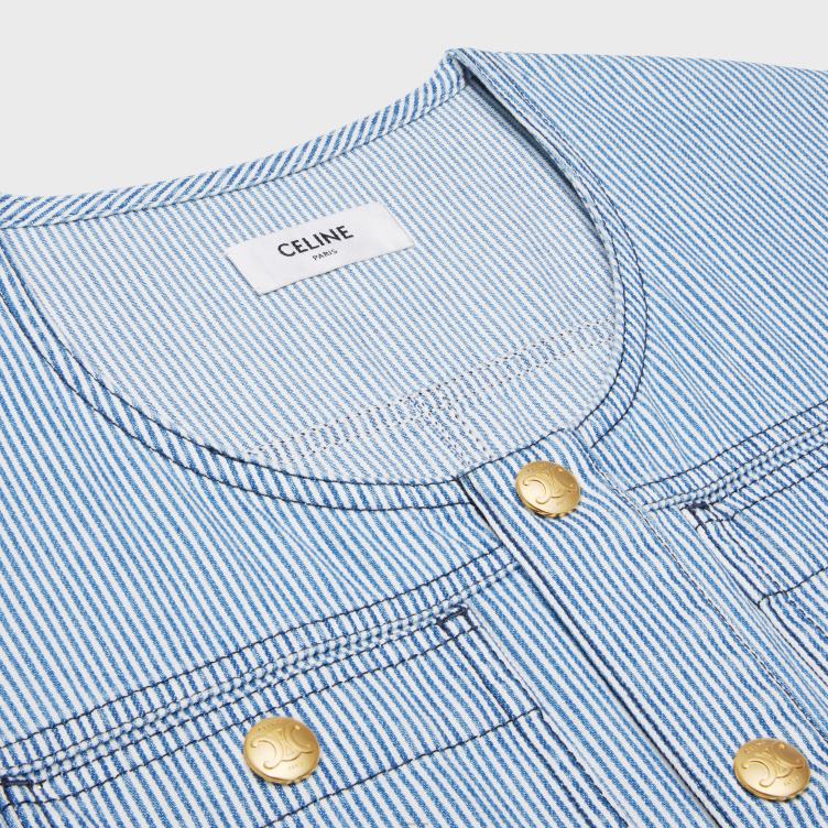 CELINE golf wassen mini-militairjurkje van hickorykatoen 4TLH8801