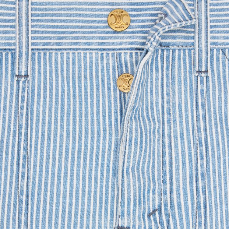 CELINE golf wassen Suzanne short van katoen-hickory 4TLH8894