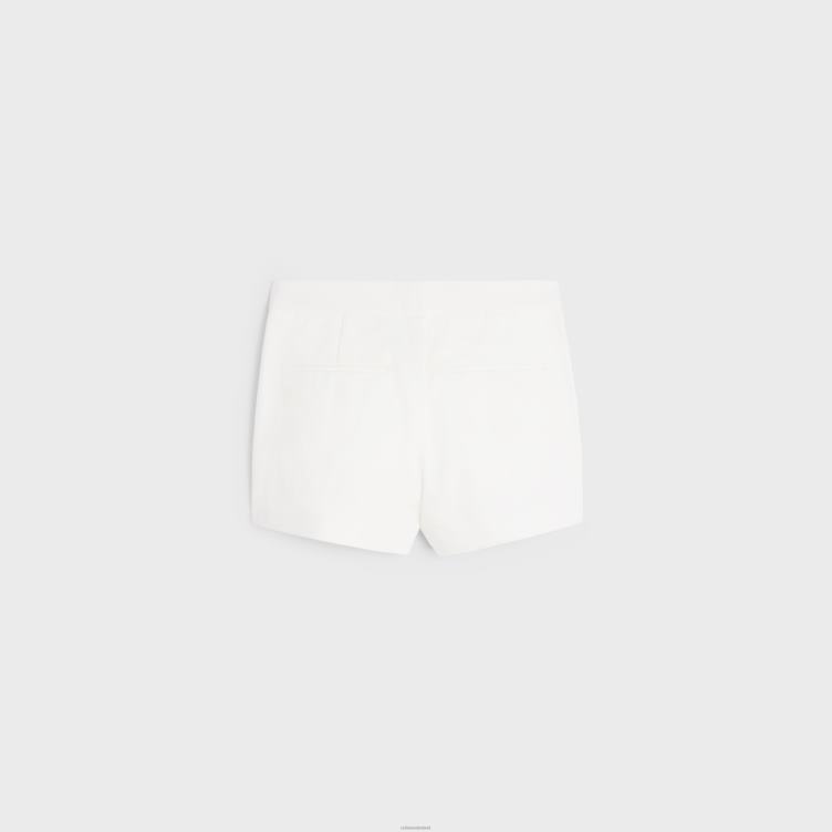 CELINE wit Yachting minishorts van katoenen keperstof 4TLH8893