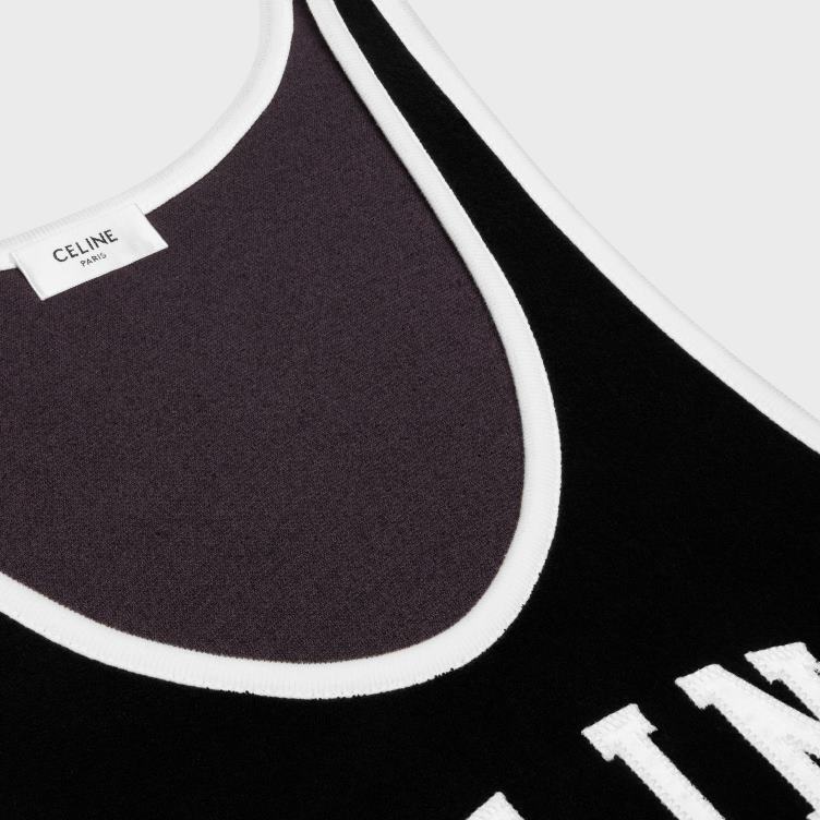 CELINE zwart wit rompertje van badstofjersey 4TLH8889