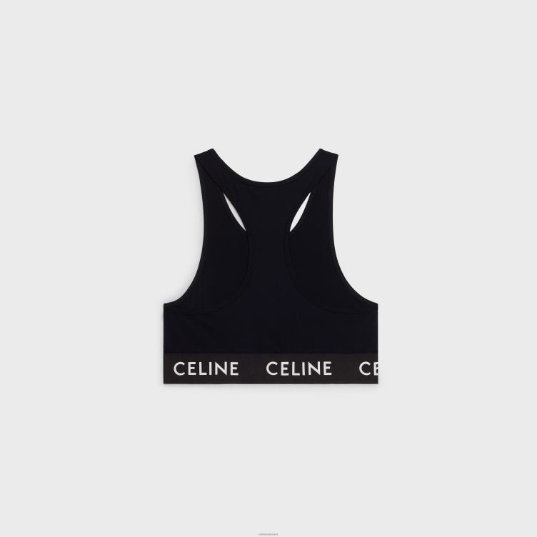 CELINE zwart sportbeha van technische jersey 4TLH8787