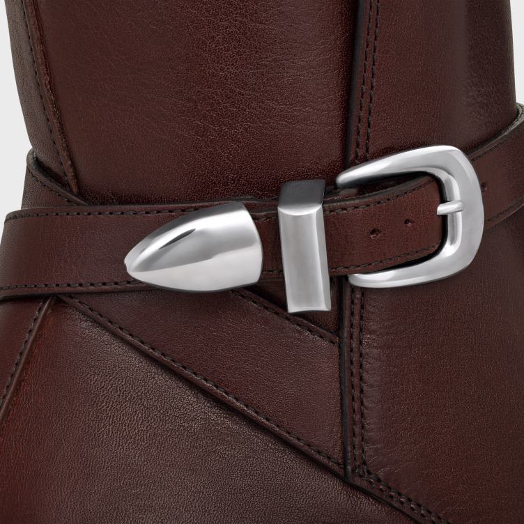 CELINE donker bordeaux jodhpurlaars joan van kalfsleer 4TLH8961