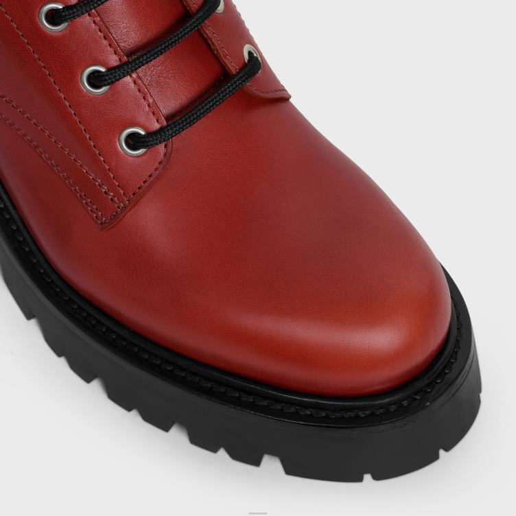 CELINE steen Triomphe Rangers halfhoge veterlaars van kalfsleer 4TLH8926