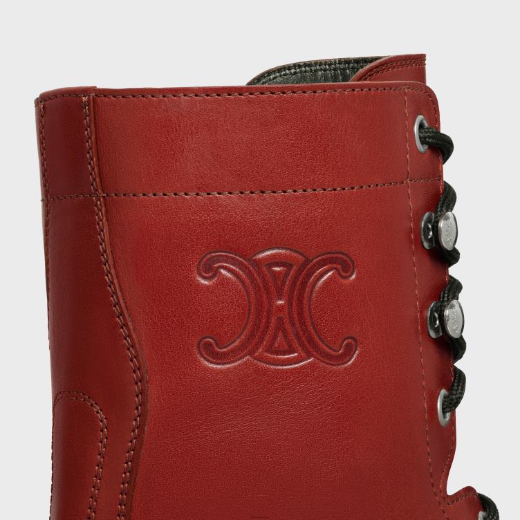 CELINE steen Triomphe Rangers halfhoge veterlaars van kalfsleer 4TLH8926