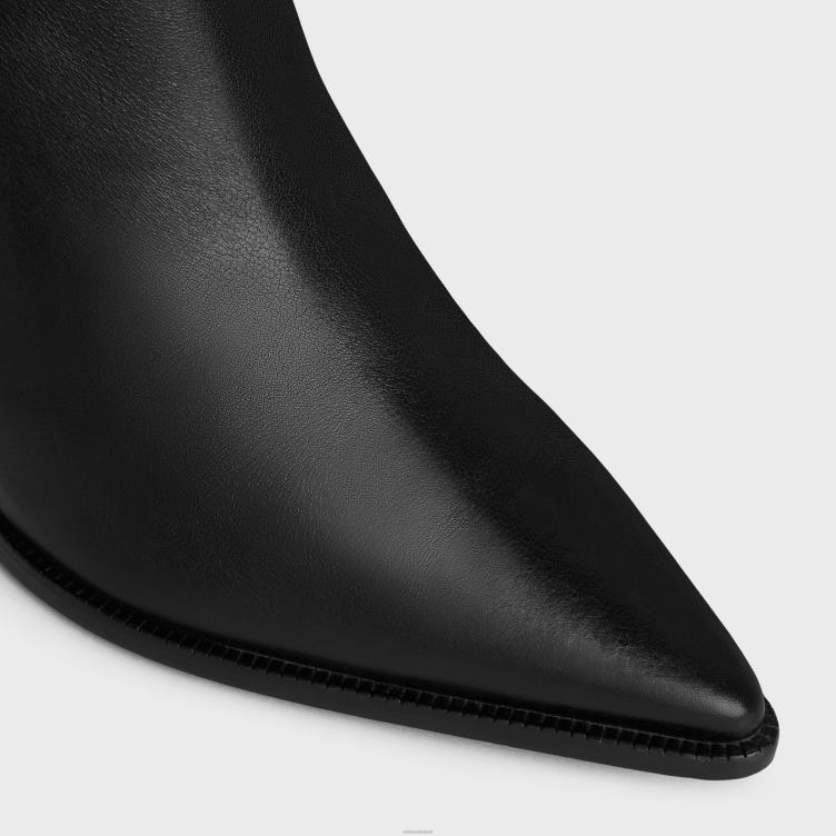 CELINE zwart verneuil enkellaarsje met triomphe in kalfsleer 4TLH8957