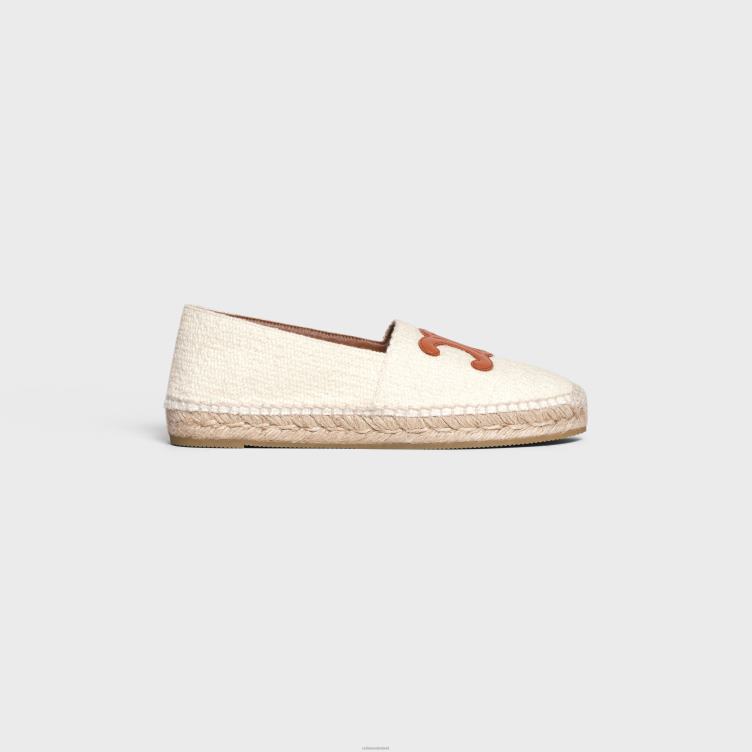CELINE room les espadrilles in tweed en kalfsleer 4TLH8975