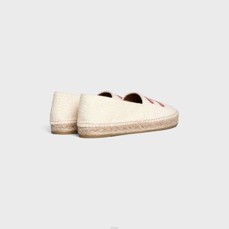 CELINE room les espadrilles in tweed en kalfsleer 4TLH8975